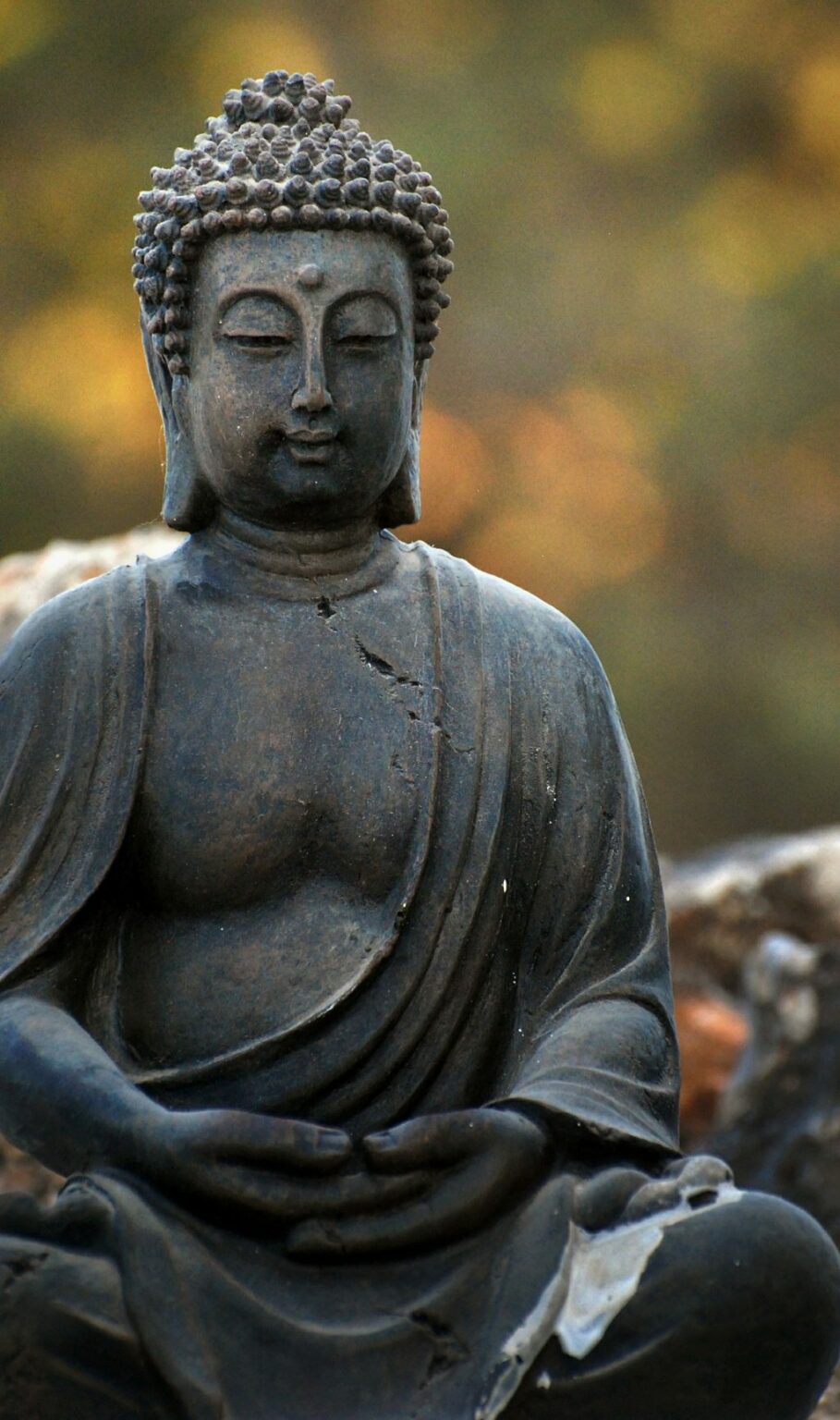 Peaceful buddha in a yoga meditation